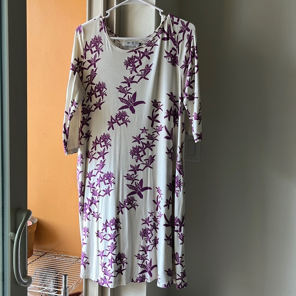 Sig Zane Fighting Eel ivory midi dress in medium